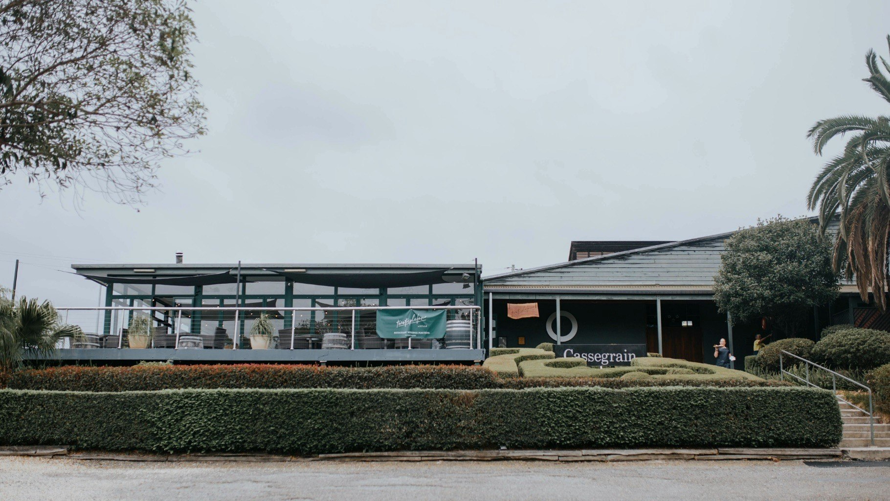 Exterior of the Twotriplefour restaurant.